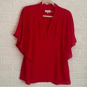Calvin Klein red top